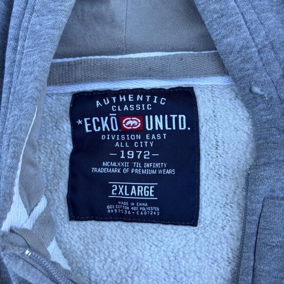Ecko Untld. Y2K Gray Zip Up Hoodie - Picture 5 of 5
